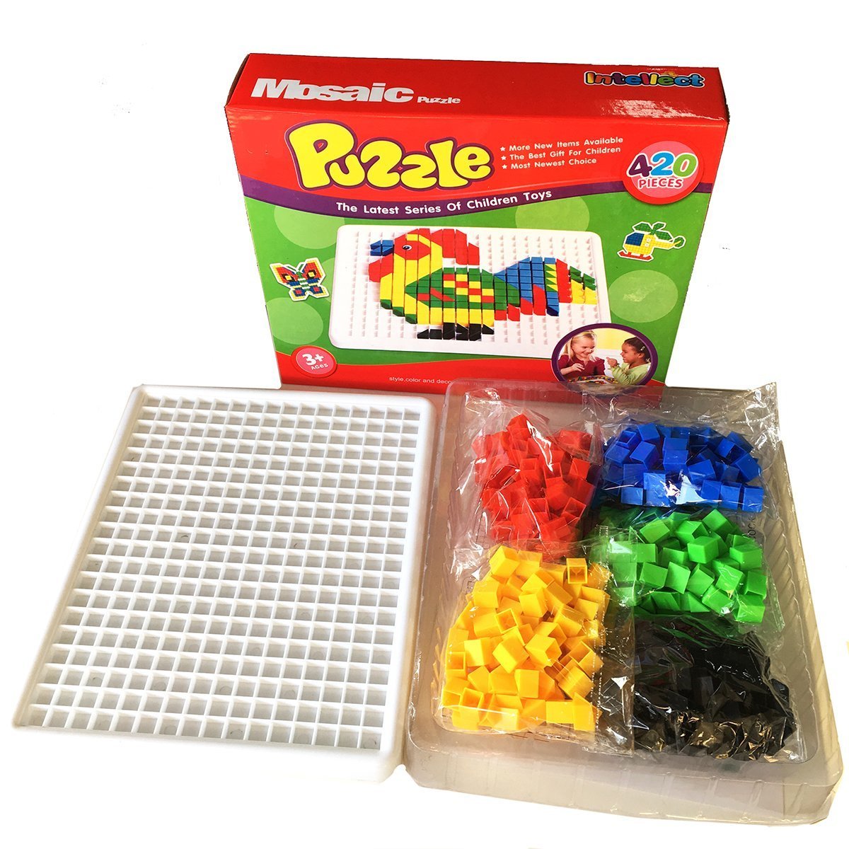Gearmax 420 Pièces Jeux de Construction Mosaiques Jouet Enfants