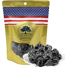 4OZ Seedless Plums Snack Ebony Plum Sweet Tangy Dried Plums with Soft Chewy
