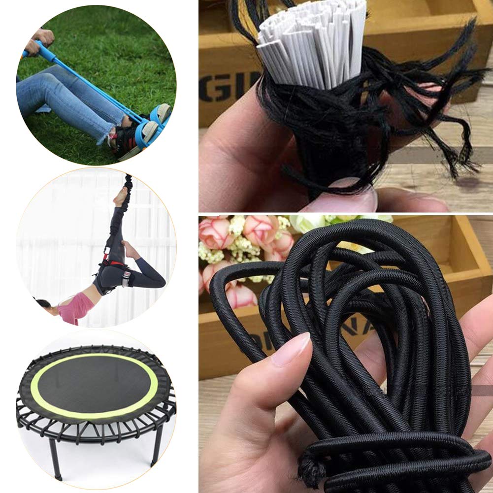 Cuerda Elástica De 4 Mm X 10 M - Núcleo De Látex, Revestimiento De Nylon, Ideal Para Camping Y Bricolaje