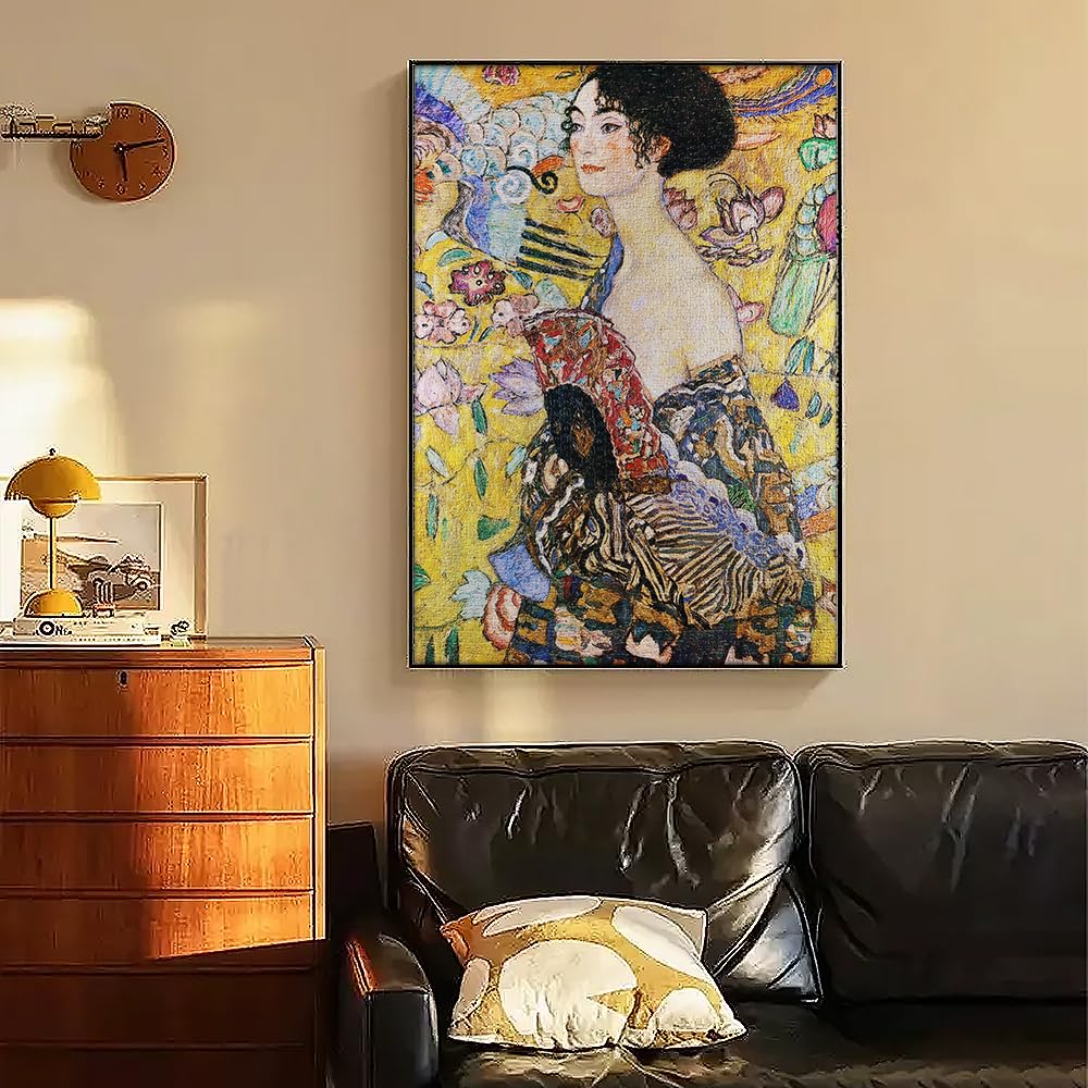 MISITU Puzzle 2000 Pezzi per Adulti Dipinto di Gustav Klimt Puzzle Familiare Gioco Intellettuale Arte Puzzle Giocattolo Regalo per Bambini