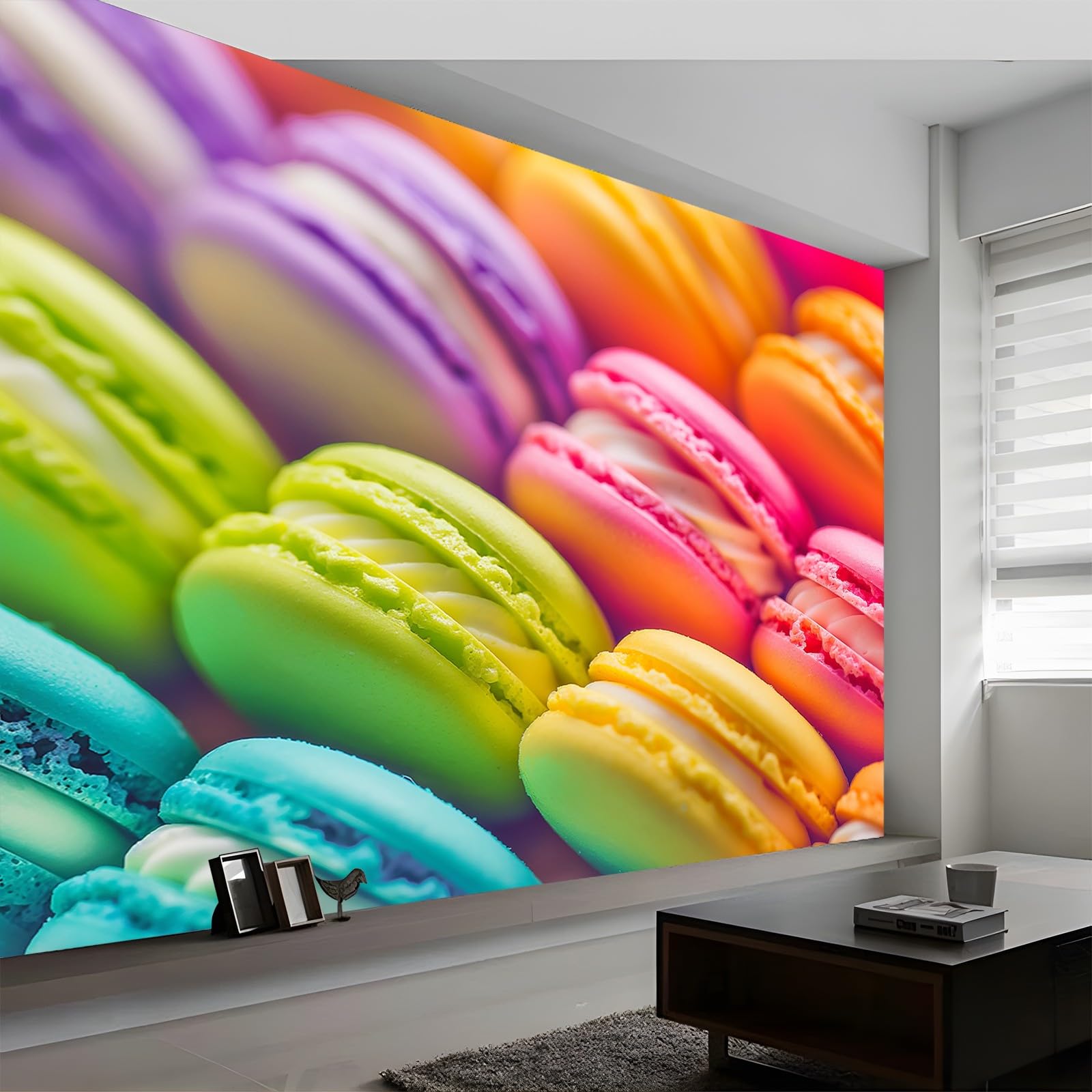 Tapeta 400 x 280 cm, tapeta na flizelinie, symetryczna kompozycja, dekoracja, wodoszczelna, folia ochronna na ścianę, do sypialni, salonu, tapeta ścienna, fototapeta, kolor, wraz z poradnikiem