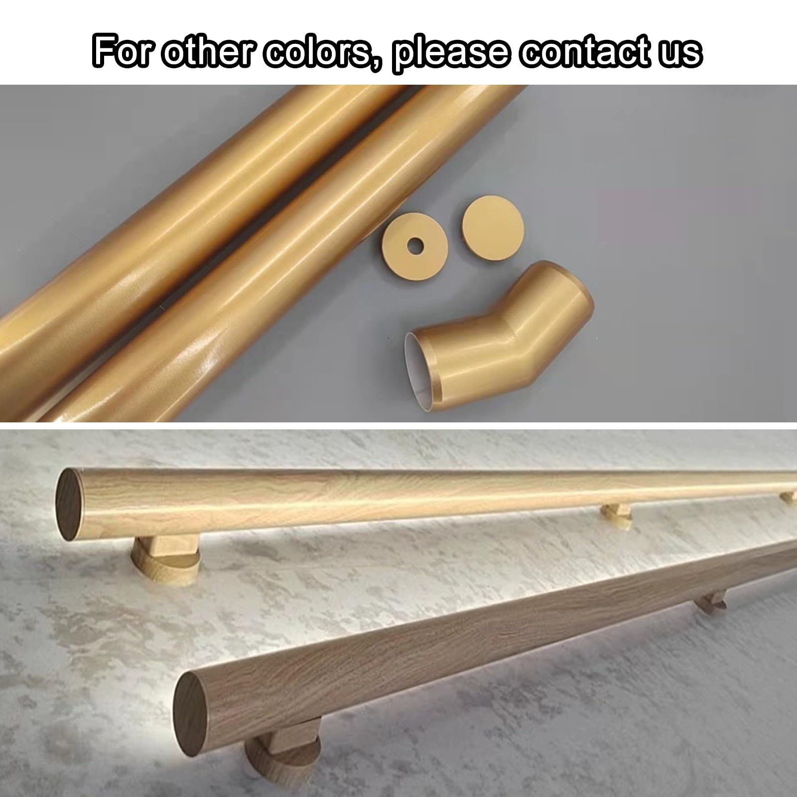Corrimano a Parete con Luce con Sensore di Movimento, Corrimano con Luce a LED, Robusto Corrimano per Scale di Sicurezza per Scale Interne, Nero Opaco (Size : Right-24 (60cm))