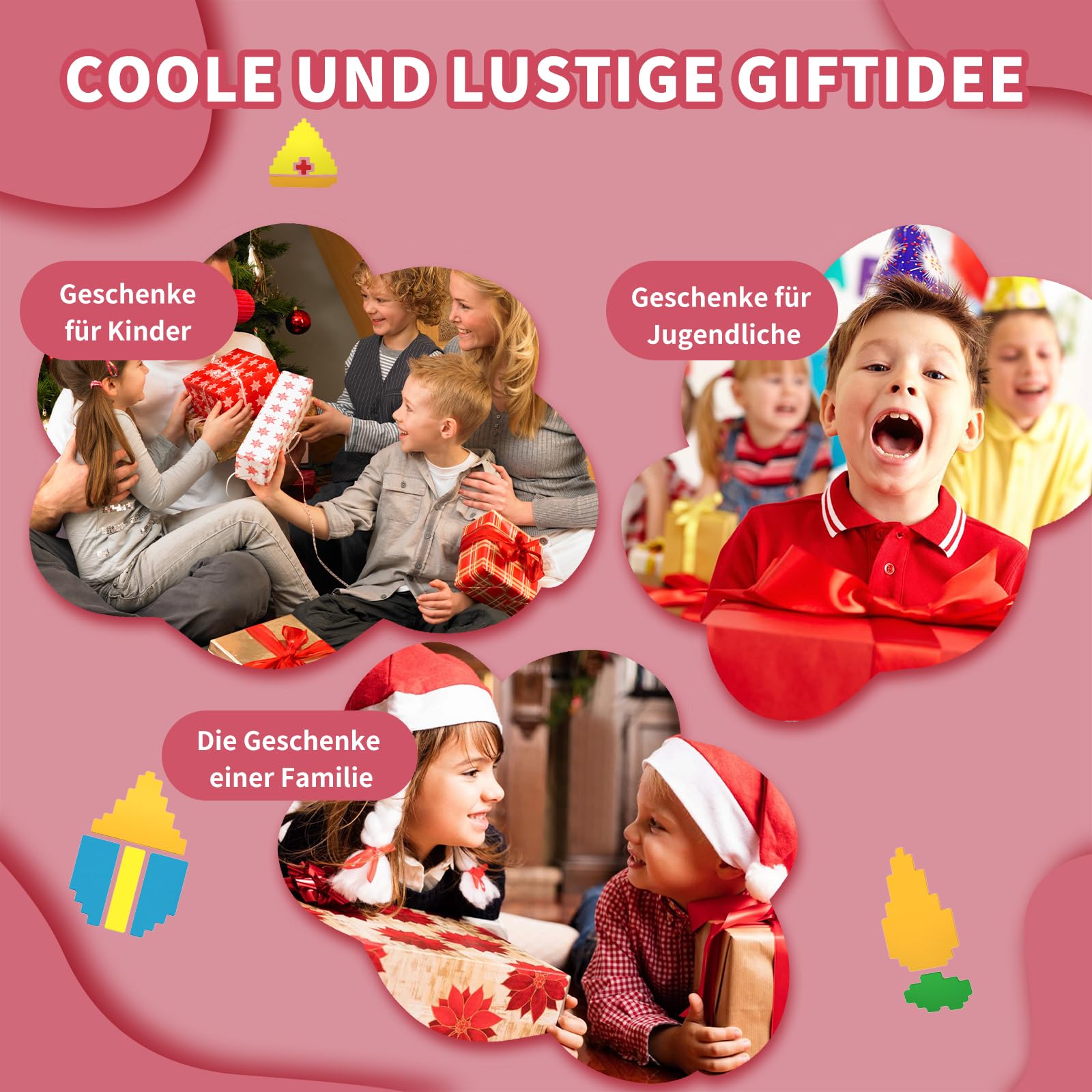 Schutzhülle für Bitzee Interactive Toy Digital Pet, Schutzhülle mit Lebensmitteldruck, Kompatibel mit der Zubehör des Bitzee Interactive Toy Digital Pet, Mit Lanyard (Rosa)
