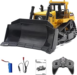 Sponsored You’re seeing this ad based on the product’s relevance to your search query.Learn more about this advertisement Mostop Remote Controlled Bulldozer Toy, 9 Channel RC Wheel Loader with Light and Sound, Fully Functional Remote Control Front Loader Toy for Children from 5 6 7 8 Years
