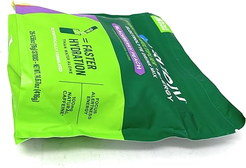 Miniatura 7 de Liquid I.V. Multiplicador de hidratación + mezcla de bebida energética, BlackBerry Peach (paquete de 26)