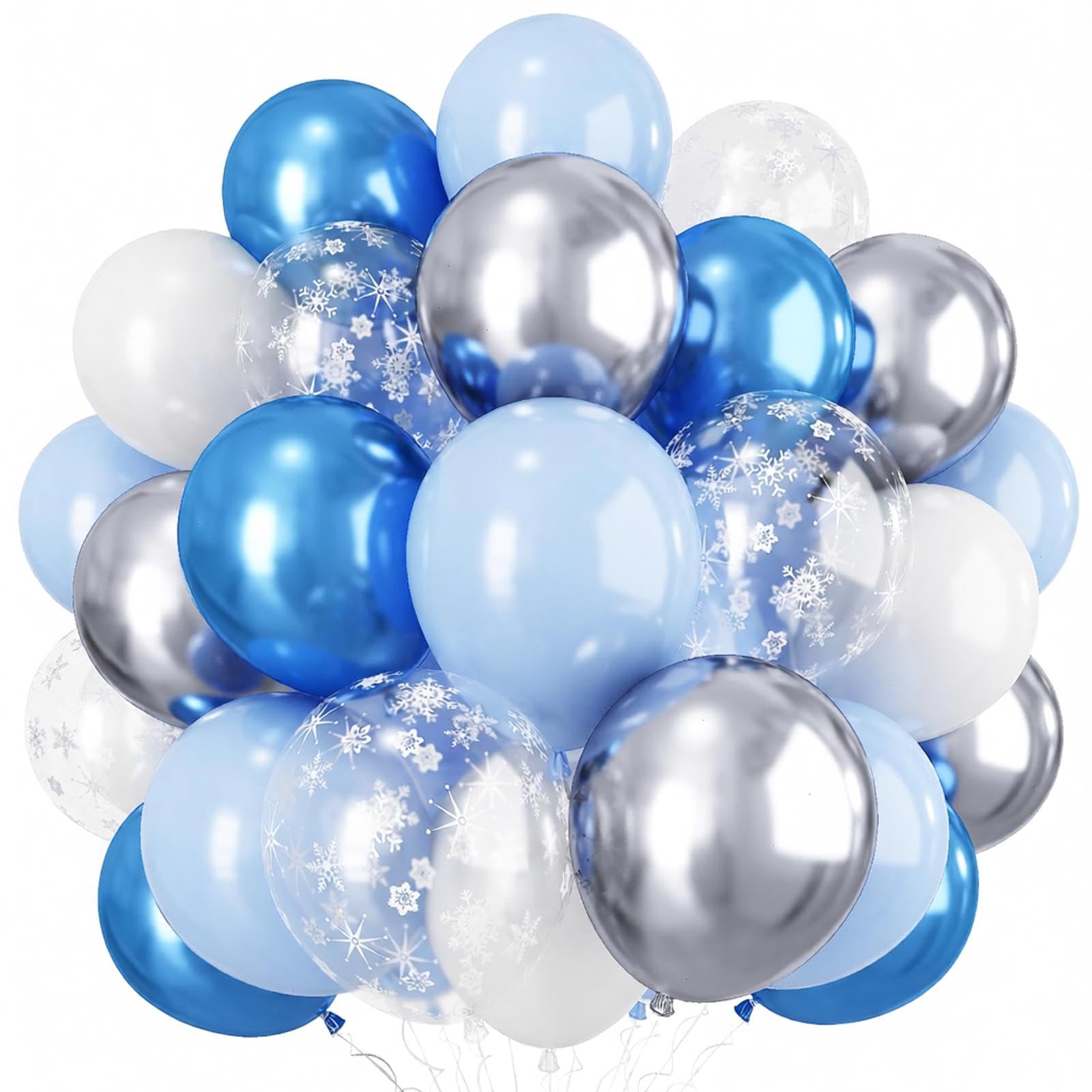 Winter Wonderland Balloons, Snowflake Christmas Balloons