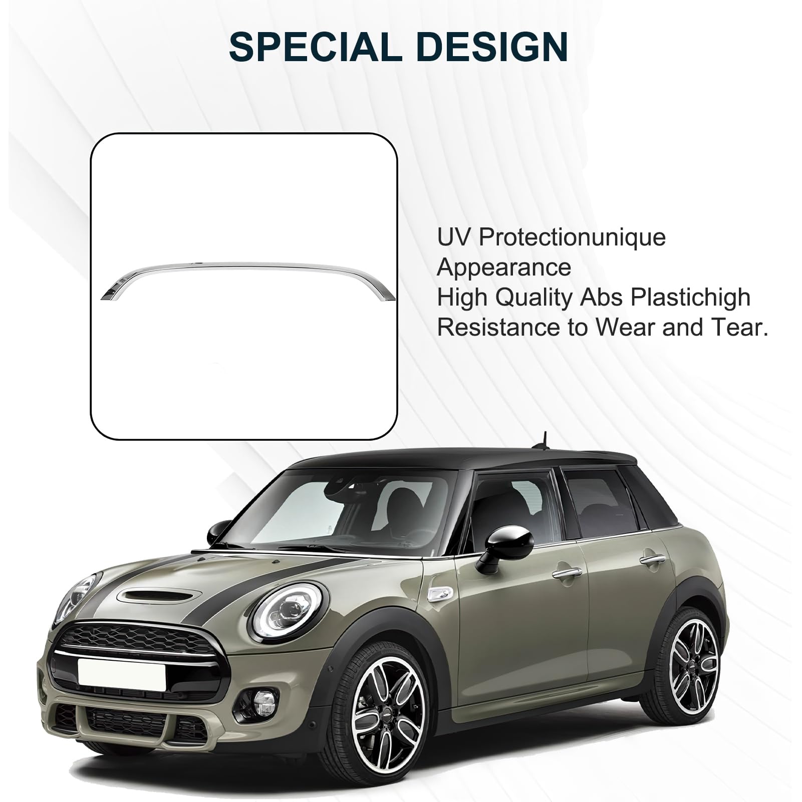 SIXRUN – Rivestimento Cromato Per Cofano Anteriore Mini R55 R56 R57 R58 R59 (2007-2015)