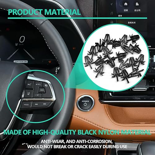 Miniatura 5 de 30 clips de retención de rejilla, repuesto para camioneta T0y0ta 1989-1995, Tacoma 1995-2004, 4Runner 1989-2002, Rav4 2001-2005, clips de sujeción