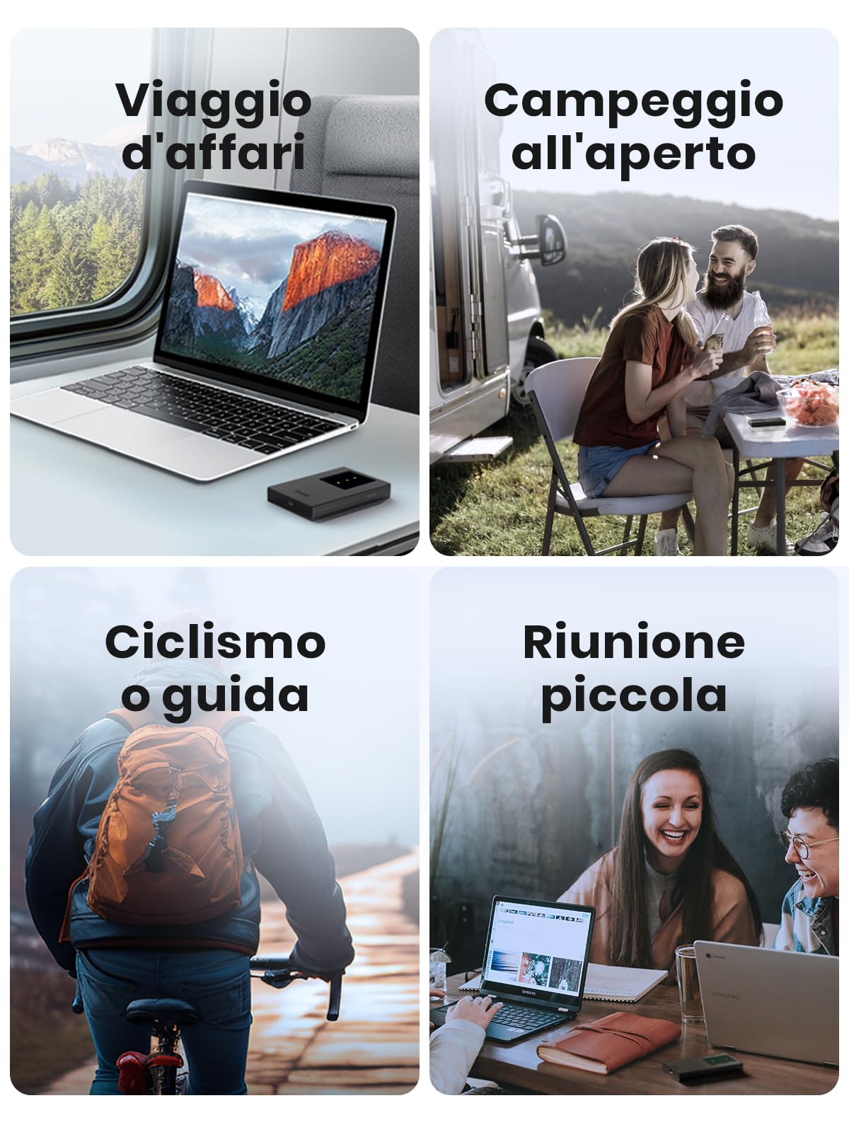 Tenda MF3 Saponetta WiFi con SIM Portatile, Router WiFi con SIM, Saponetta 4G LTE Cat4 150Mbps, WiFi 6 AX300Mbps, Batteria Ricaricabile, USB-C Porta, Configurazione Semplice, WPA3, Traffico Roaming