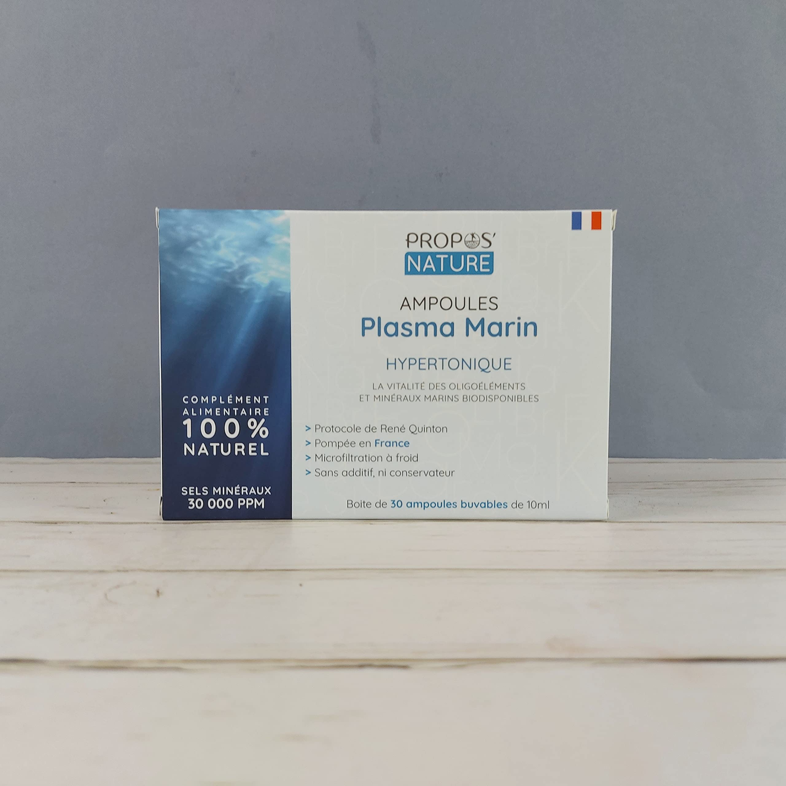 Plasma Marin hypertonique - 30 Ampoules de 10ml - Propos Nature