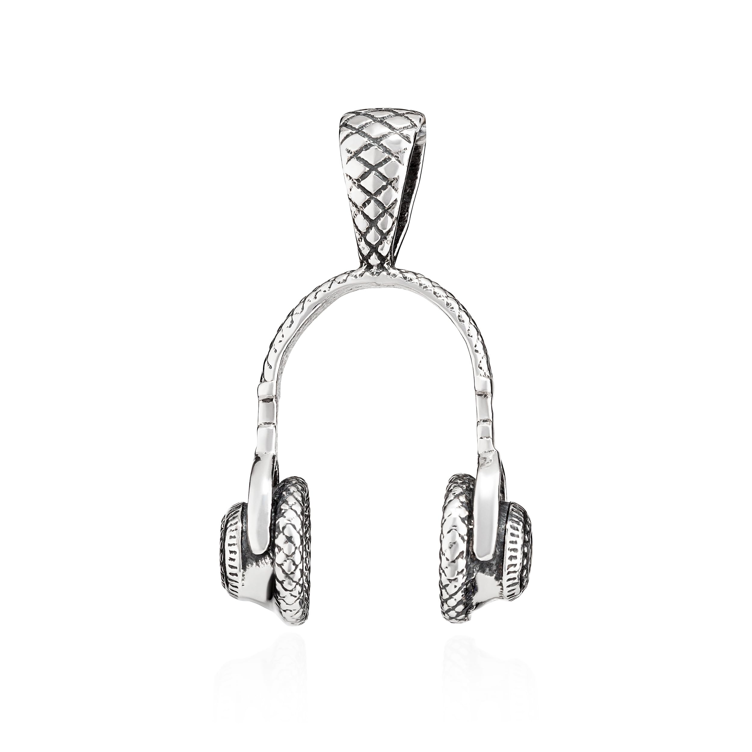 NKlaus Colgante de plata de ley 925, 20 x 18 mm, para amantes de la música, 15846, Plata esterlina
