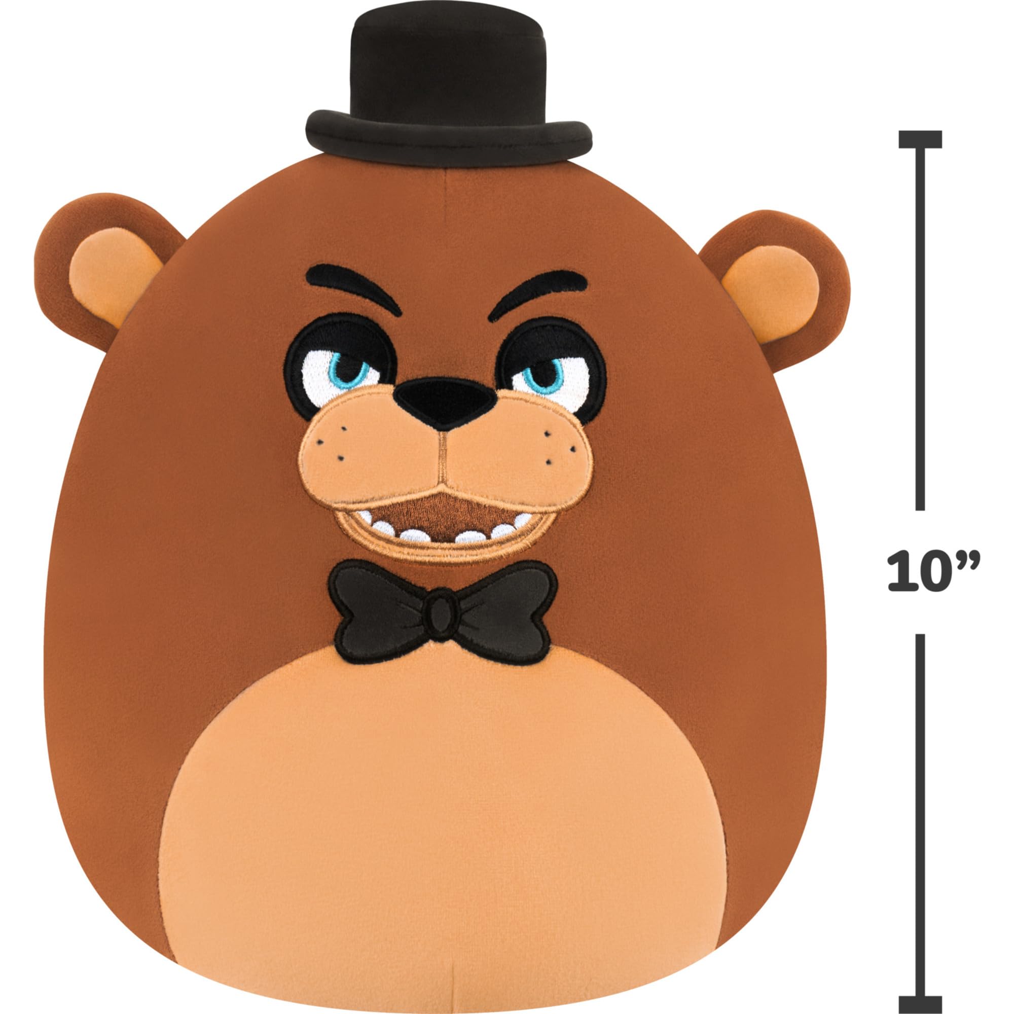 Squishmallows Original Five Nights at Freddy’s 10in Classic Freddy - Ultrasoft Official Jazwares Plush - 5