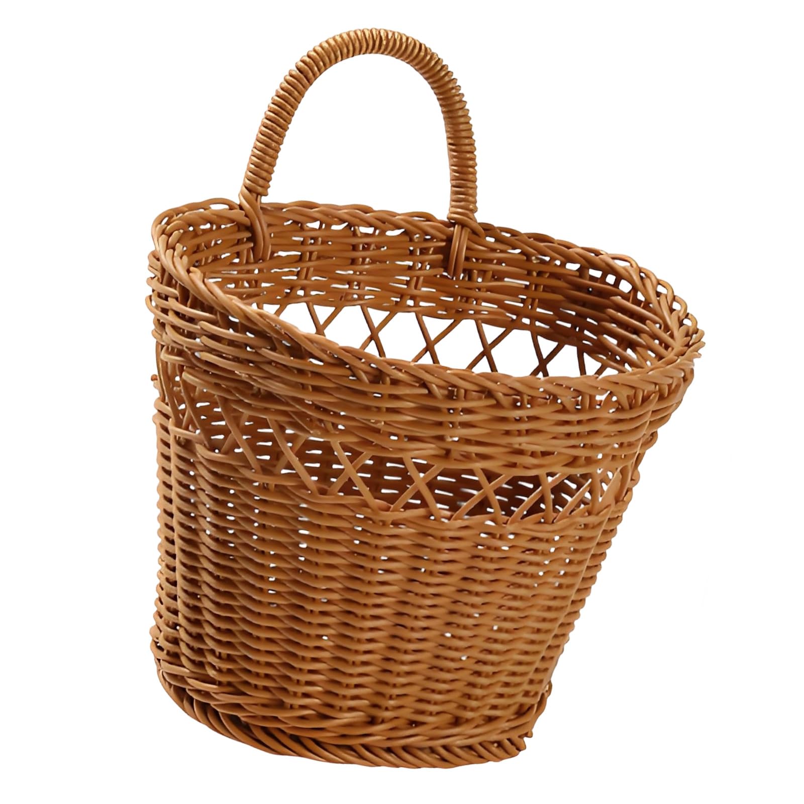 Qusinfc Wall Mounted Basket for Gingers Garlic Onions Hanging Container Ideal for Storing Cooking Ingredients Kitchen Hanging Basket