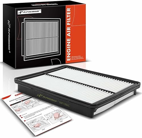 A-Premium Filtro de aire de motor compatible con Hyundai Santa Fe, Santa Fe Sport, Santa Fe XL y Kia Sorento, 2013-2019, 2.0L 2.4L 3.3L, panel