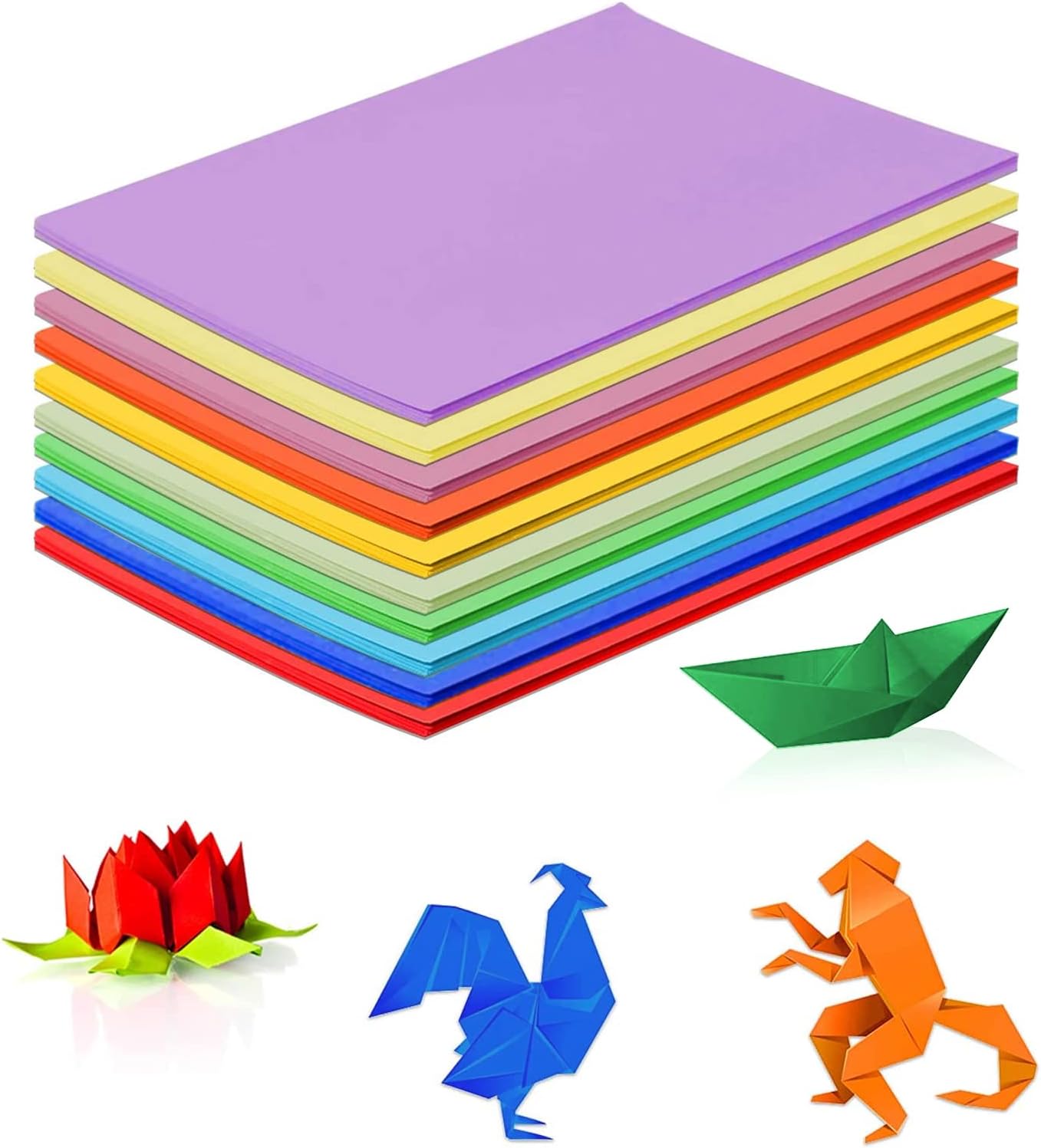 10 Colors 100 Sheets Coloured Paper A4 Coloured Paper 70g Handmade