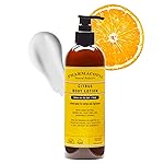 Pharmacopia Citrus Body Lotion - Hydrating Natural Moisturizer with Aromatherapy Benefits - Cruelty-Free Vegan Skin Care - Shea Butter, Aloe Vera, and Jojoba Oil - Lotion for Dry Skin, 16 oz