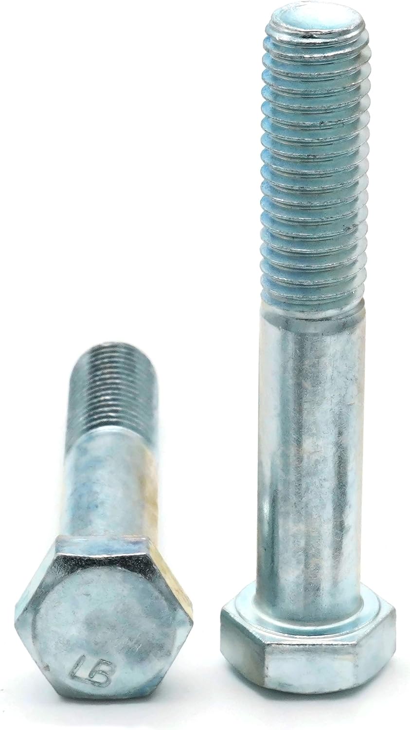 Hex Cap Screws Grade 2 Zinc - 5/16"-18 x 5" PT QTY 100