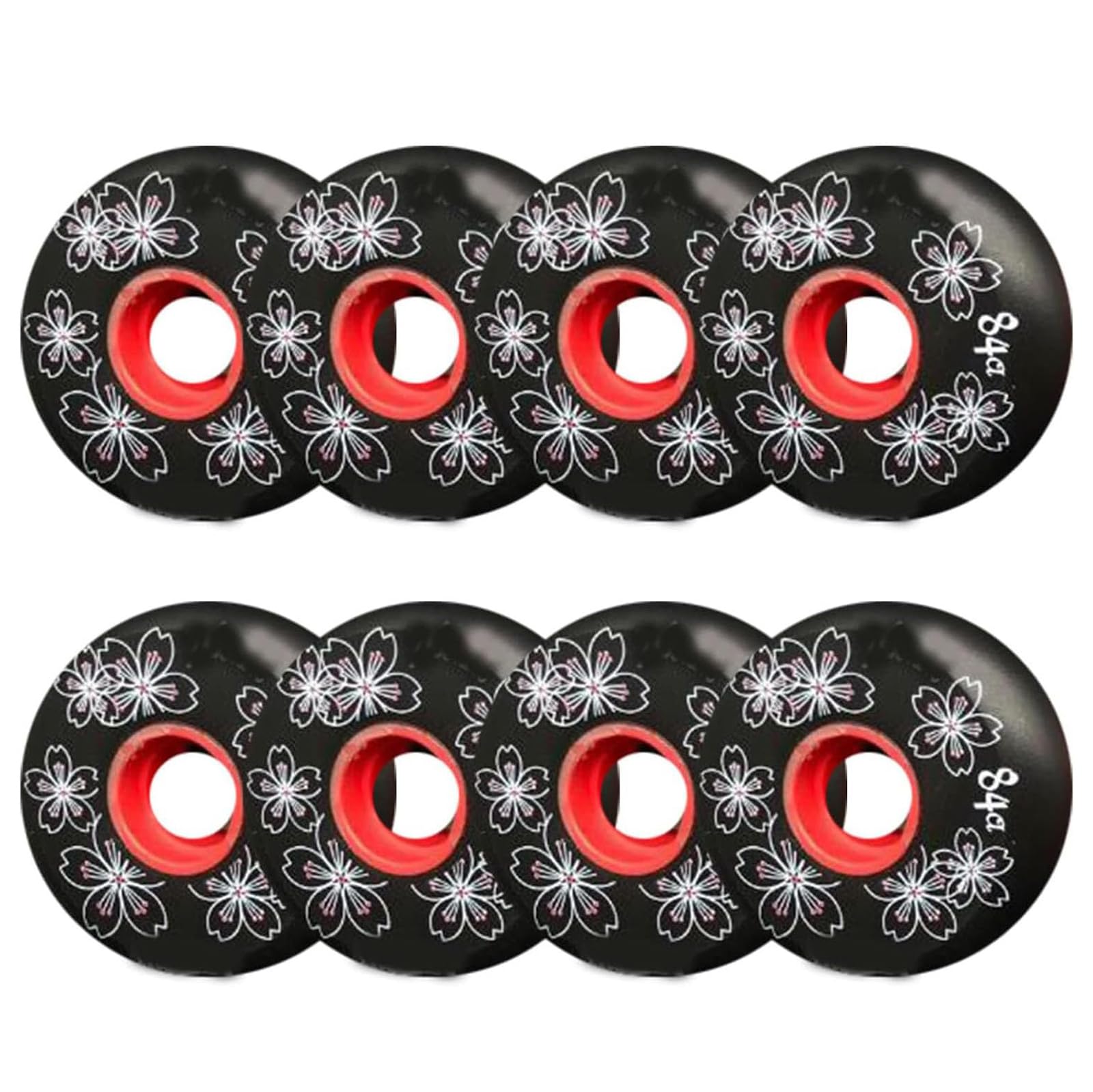 Led Light Up Roller Skate Räder, Ersatz-Skate-Rollen, Skateboard-Rollen, 8er-Pack, Inline-Rollschuh-Rollen for den Innenbereich, 84A