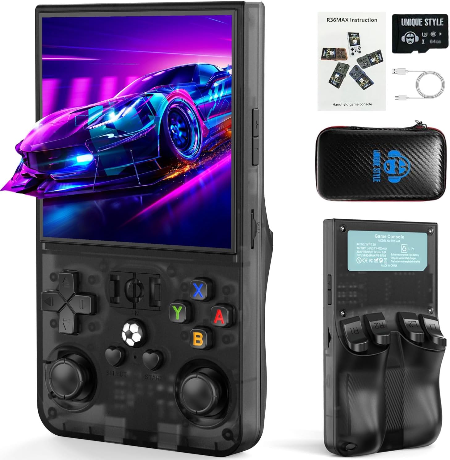 R36MAX Retro Handheld Game Console,...