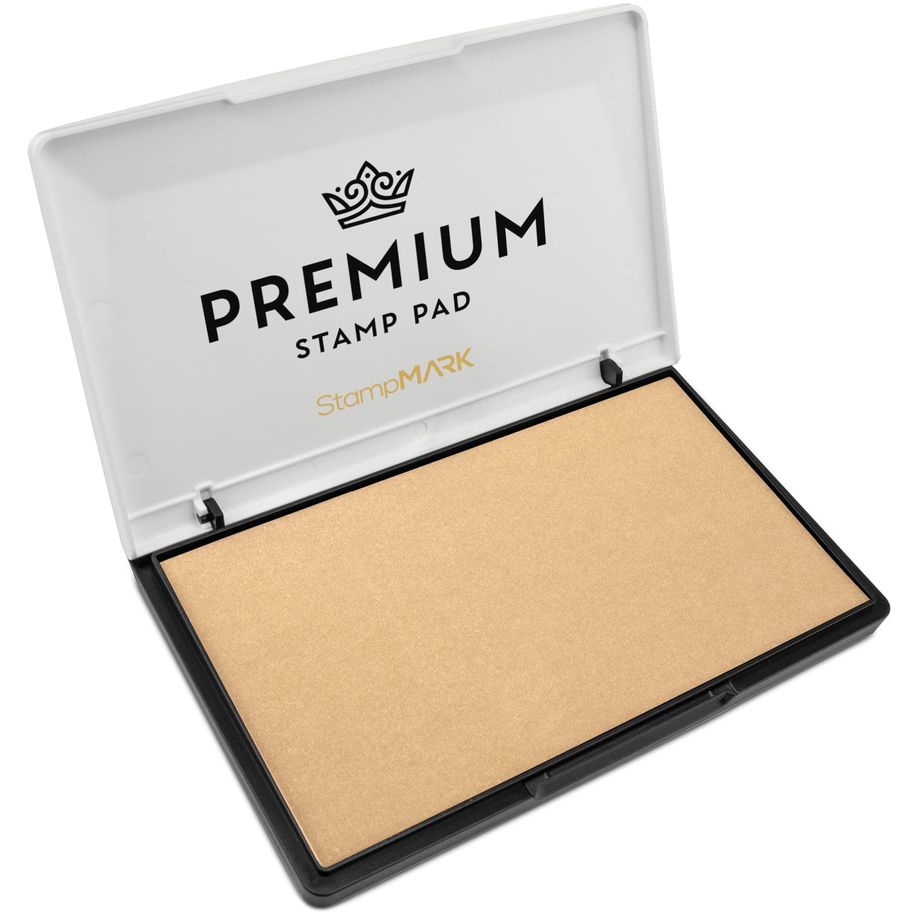 StampMark Premium Stamp Pad Large Size 3.5" x 6" - for Traditional Rubber Stamps - Felt Pad Dry