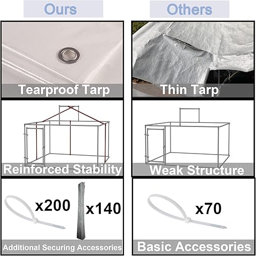 Miniatura 4 de Corral galvanizado de cadena para perros al aire libre, corralito de ejercicio galvanizado para cachorros, jaula de correr para perros con cubierta