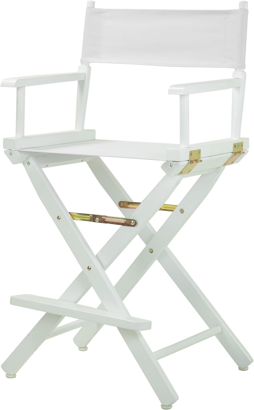 Casual Home Frame Canvas Director Chair, 24", White