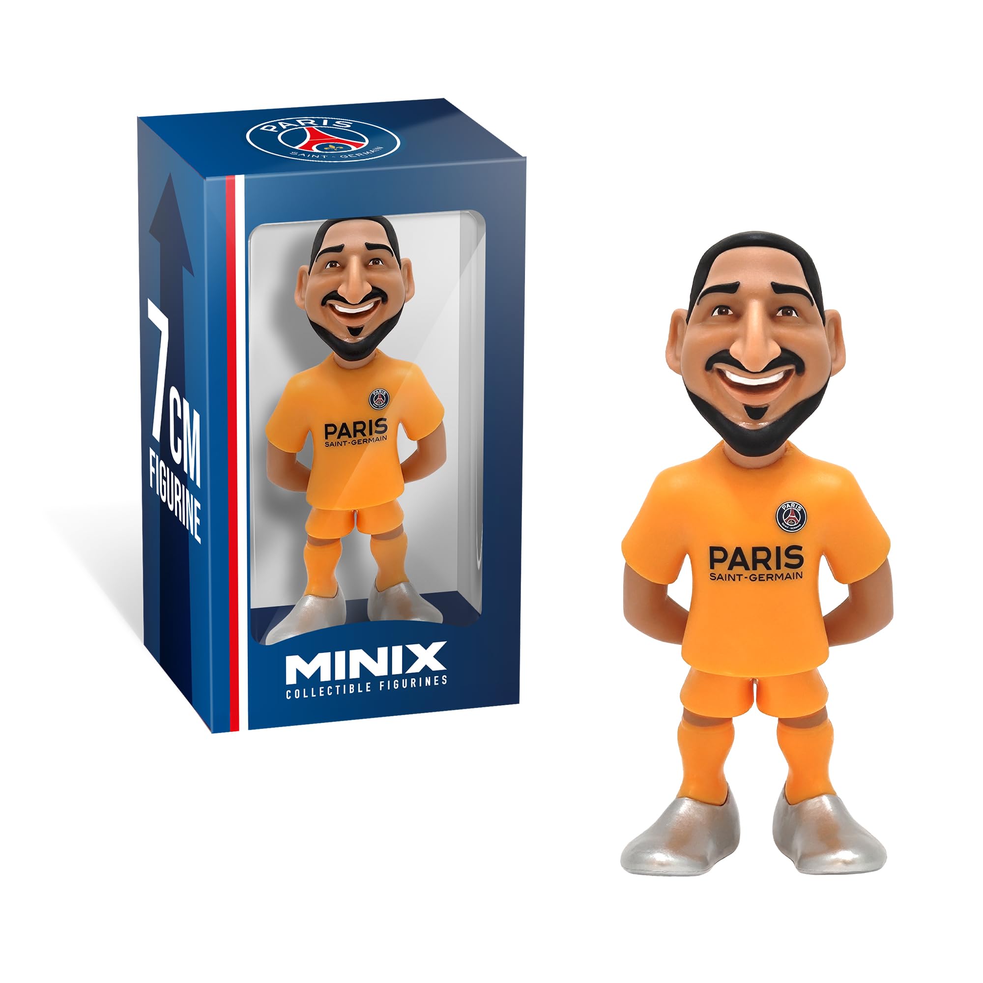 MINIX - Football Stars Mini Format - PSG - Donnarumma - Figurine à Collectionner 7 cm