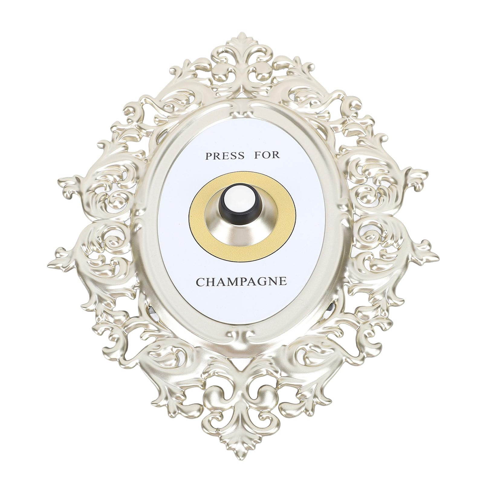 Cocoarm Press For Champagne Button Ring Mini Press For Champagne Door Ring Bell Themed Decor Wall Plaque Ornament For Christmas Home Doorbell