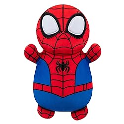 Squishmallows Original Marvel Spidey and His Amazing Friends 10-Inch Spidey HugMees - Medium-Sized Ultrasoft Official Jazwares Plush