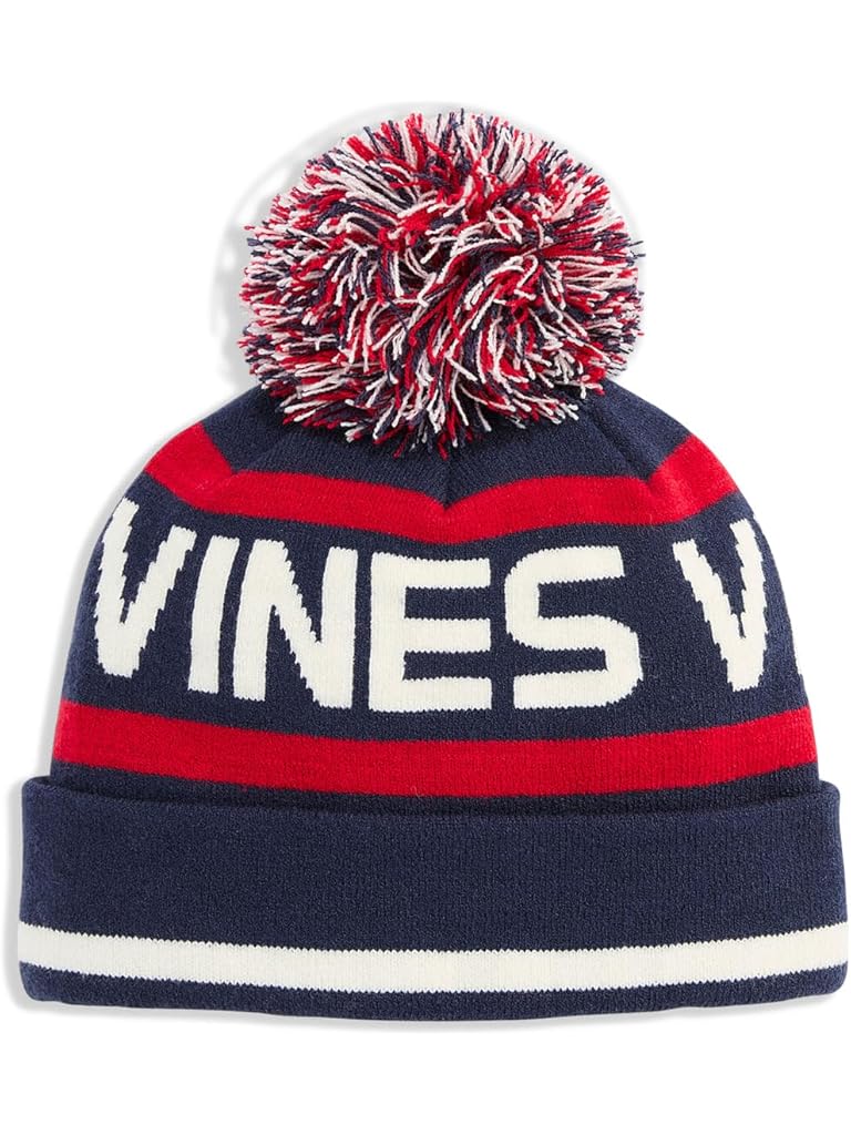 Multi Vineyard Vines Text Logo Pom Beanie