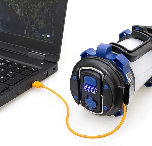 Miniatura 3 de LFI Lights  Linterna y lámpara de emergencia para el hogar  IPX4 resistente al agua  Carga USB de 2 vías  Batería recargable incluida  (paquete de