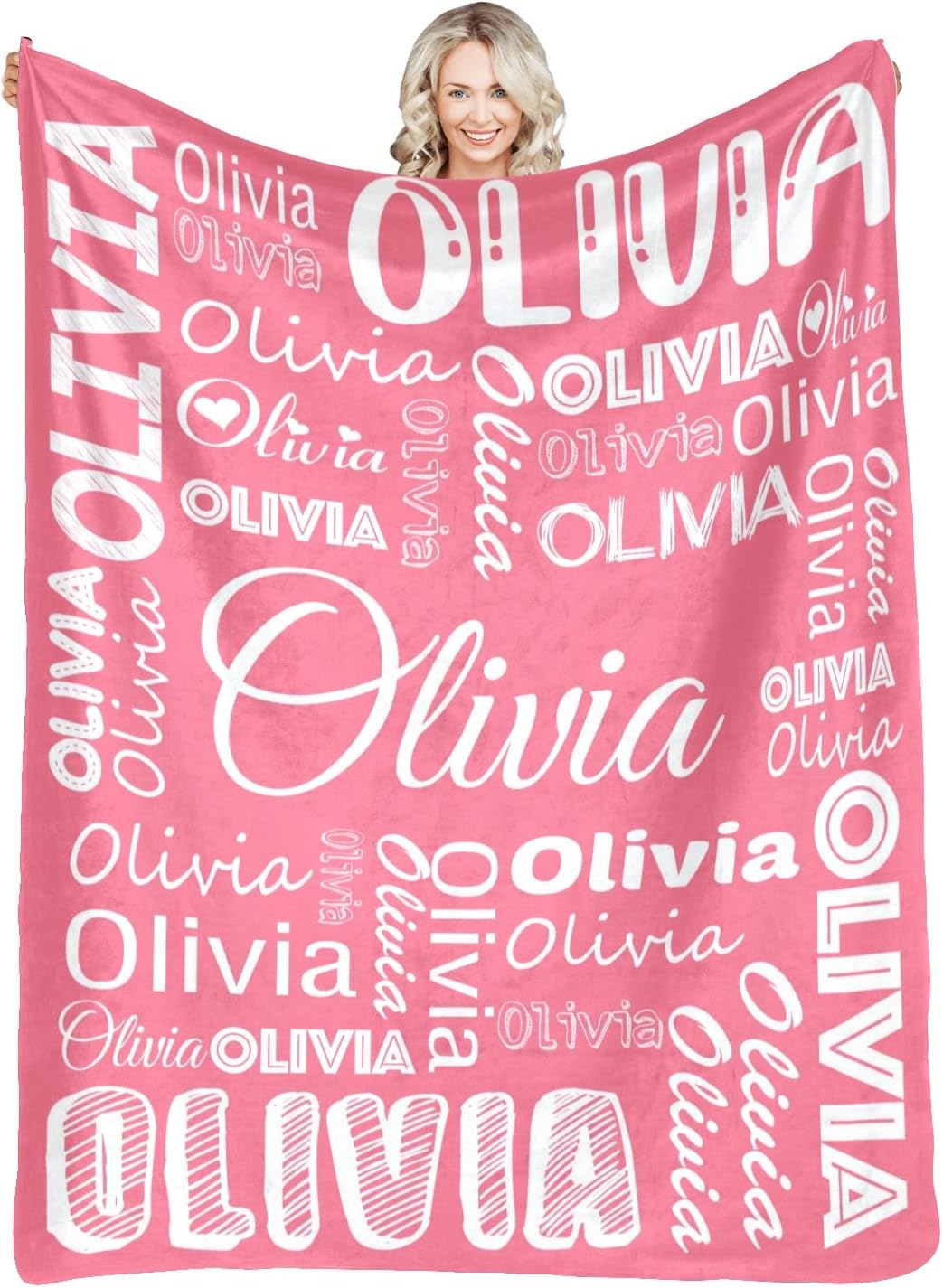 Dr.TOUGH Personalized Blankets for Kids, Name Blankets