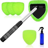 Vista 11 de XINDELL - Herramienta de limpieza de parabrisas de 29 pulgadas, kit de limpieza de ventana interior de automóvil con mango largo extendido y 4