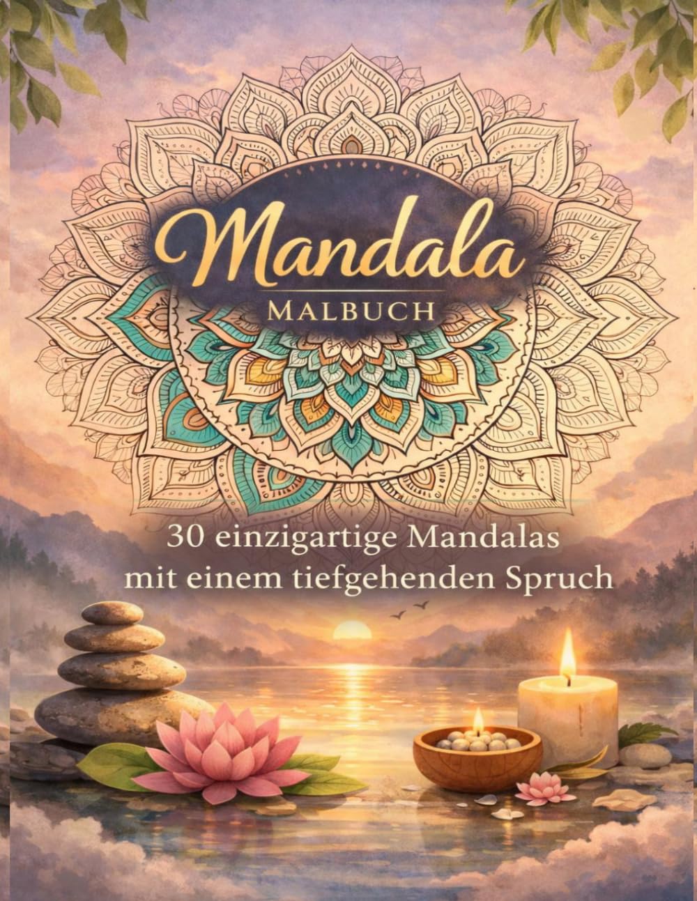 Mandala Malbuch - 30 einzigartige Mandalas mit einem tiefgehenden Spruch - Kreative Auszeit: Ein kreatives Ausmalbuch für Erwachsene – Stress abbauen, ... für mehr Ruhe, Fokus und innere Balance