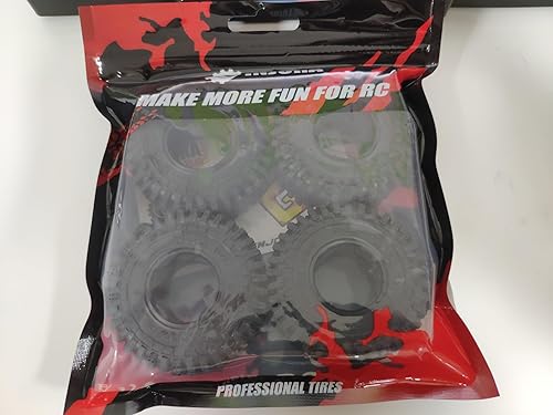 Miniatura 9 de INJORA Neumáticos 1.0 – 2.244 x 0.866 in S5 Super Soft Sticky Crawler Neumáticos para TRX4M Axial AX24 SCX24 FCX24 Enduro24 Actualización, T1016