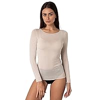 Lovable Maglia Manica Lunga con Scollo a Barchetta e Finiture Invisibili