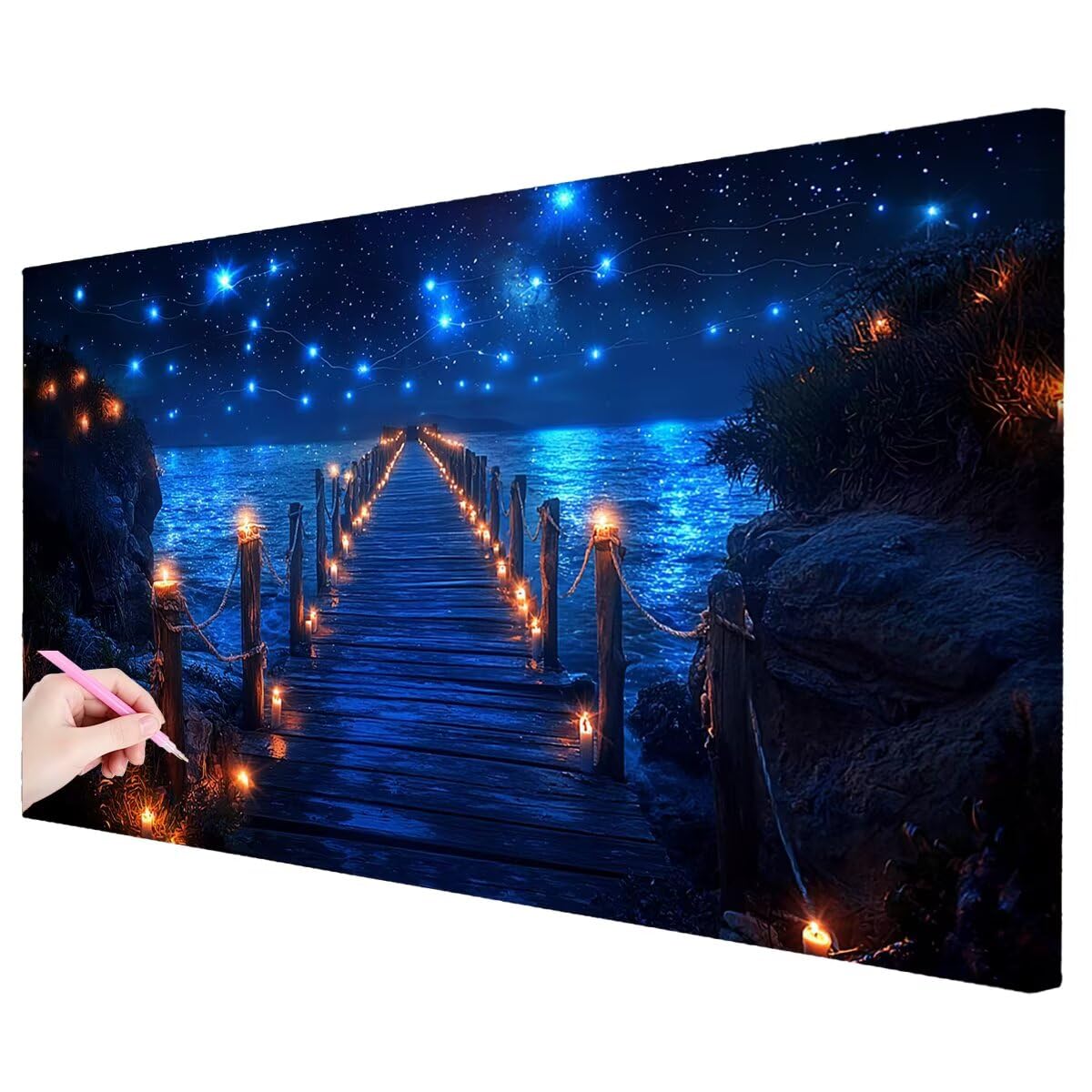 Duża sztuka diamentowa, jasna, 160 x 80 cm, zestawy do malowania diamentami 5D dla dorosłych, sztuka z klejnotami dla dorosłych, pełne okrągłe wiertło, kryształowe malarstwo, rękodzieło, dimond, haft