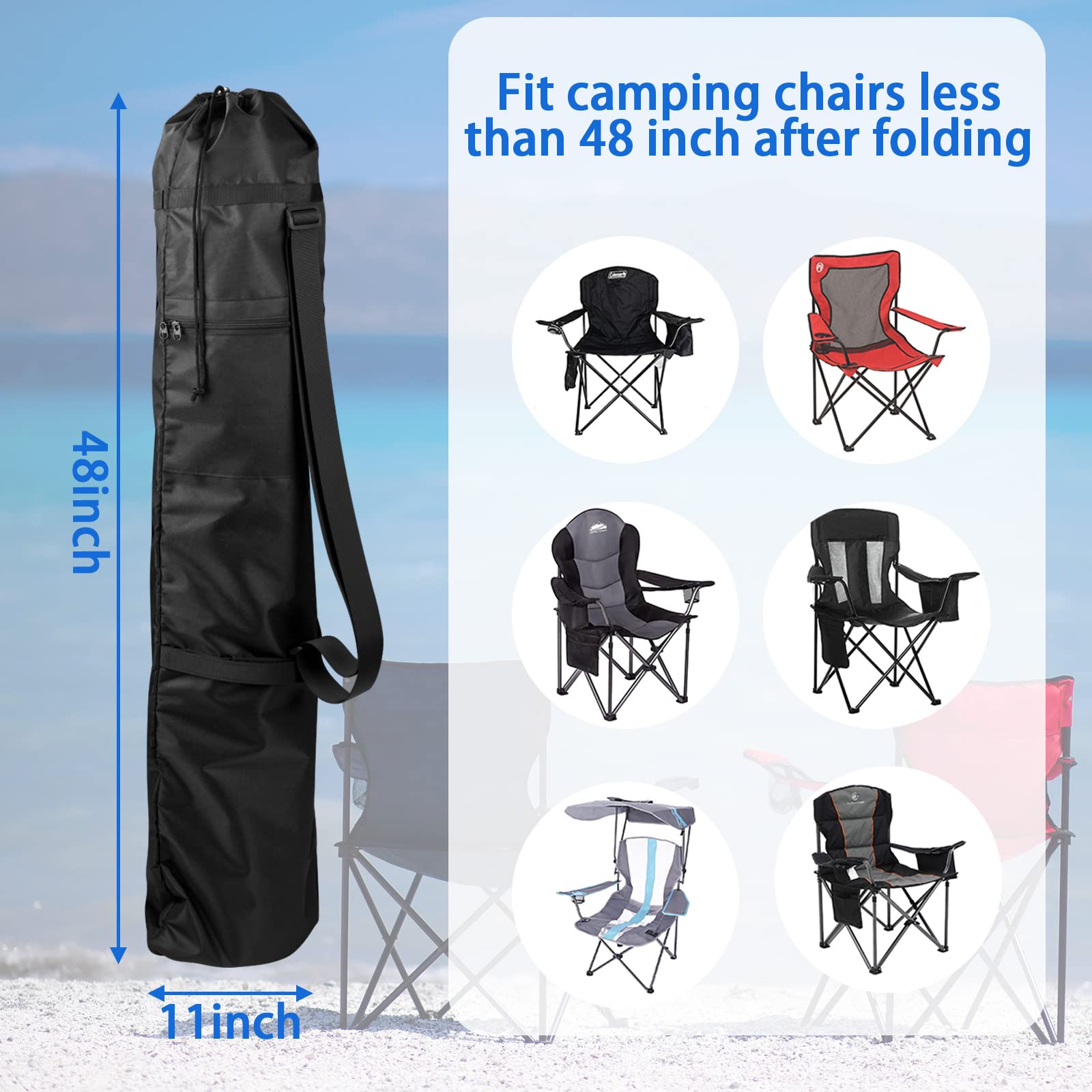 Camping Folding Chair Carrying Bag Bag Portable Storage Bag Outdoor Umbrellas Chair Organizer I.343087029