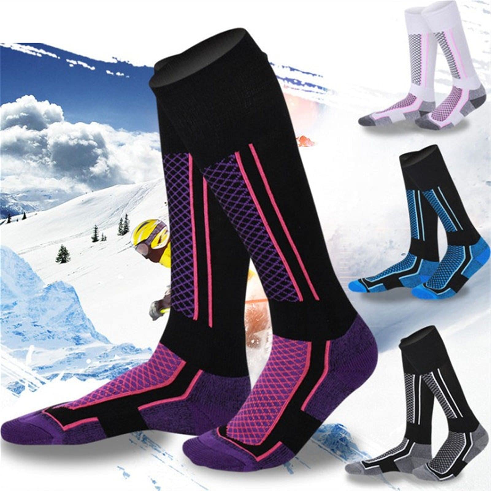 Chaussettes for skieurs chaussettes de ski thermique for cyclisme en plein air escalade randonnée camping snowboard hommes / femmes chaussettes chaudes chaussettes hommes chaussettes chaussettes de cy