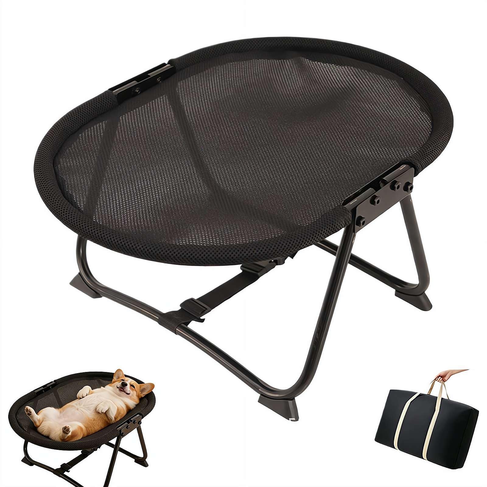 Hamac pour chat de qualité supérieure lit de repos surélevé en maille mesh