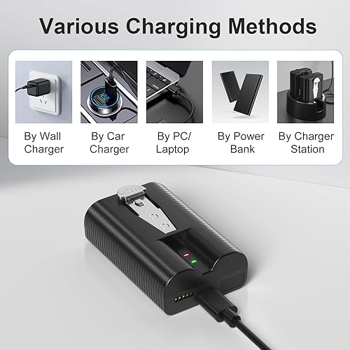 Miniatura 5 de Batería de repuesto de 6040 mAh para batería de anillo, compatible con cámara Ring Doorbell (2/3/4/3+/3 Plus), cámara adhesiva (2ª y 3ª generación),