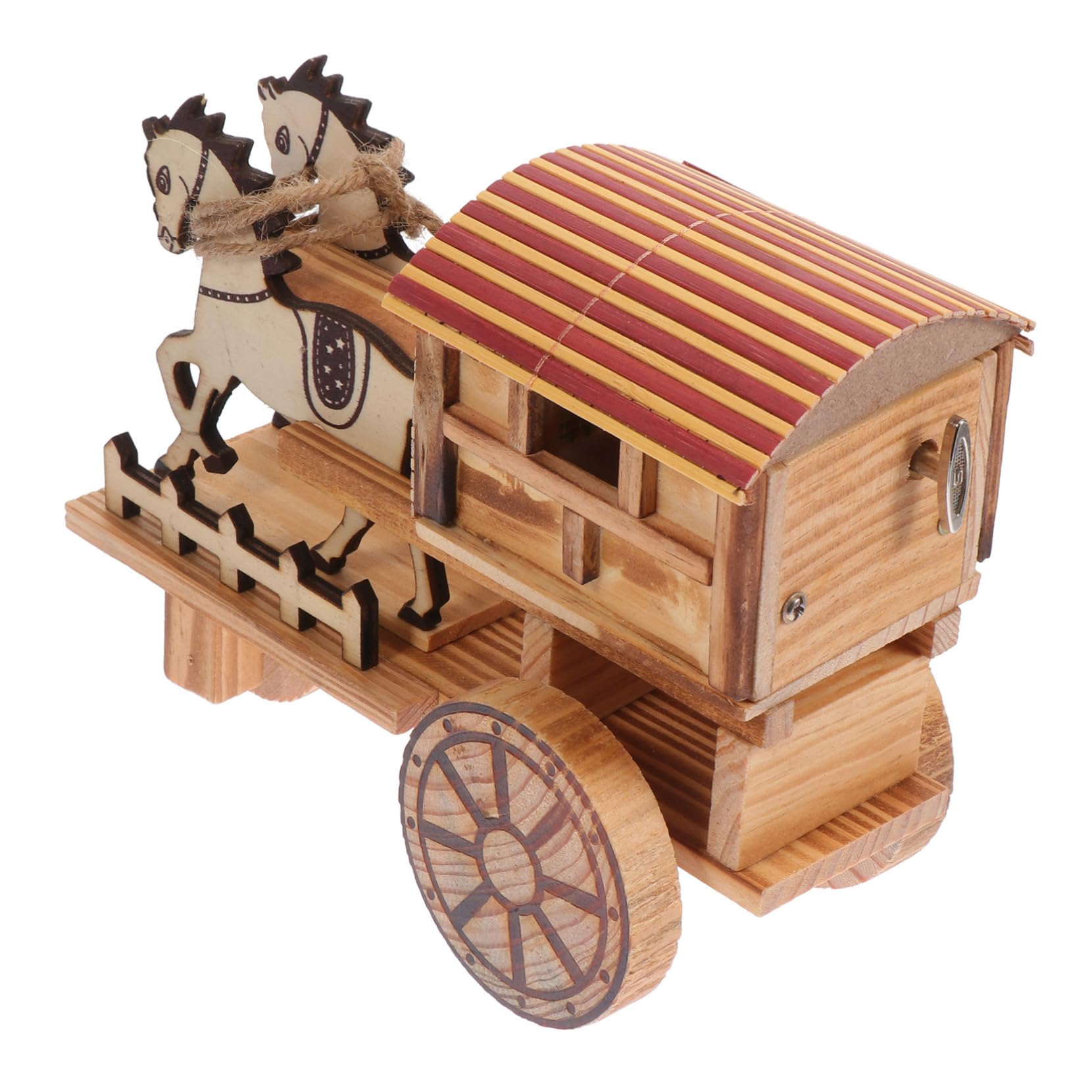 Amazon.co.jp: HOMOCONO アンティーク馬車おもちゃ ヴィンテージ