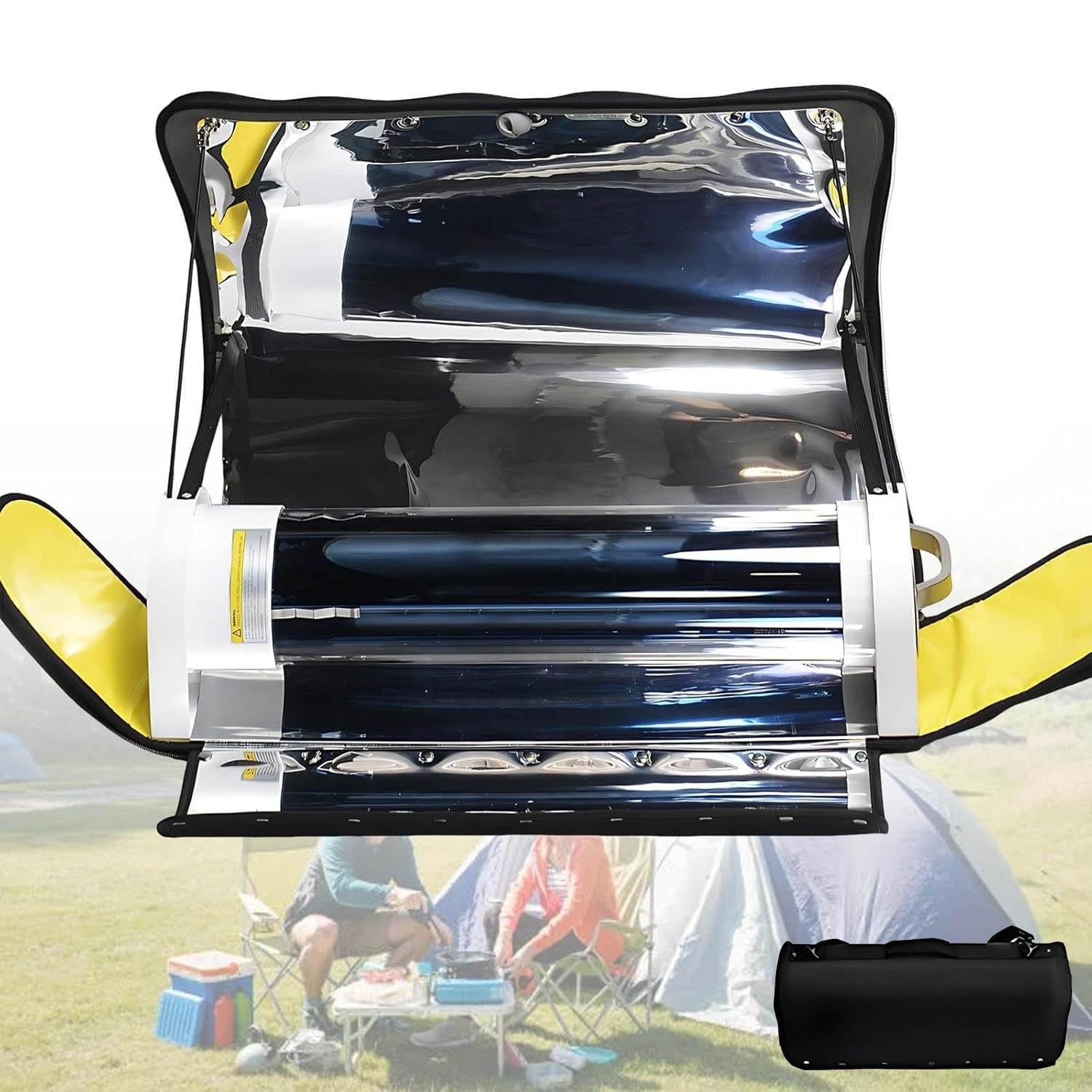 Réchaud de camping pliable et four solaire de randonnée grande capacité 4,5 L