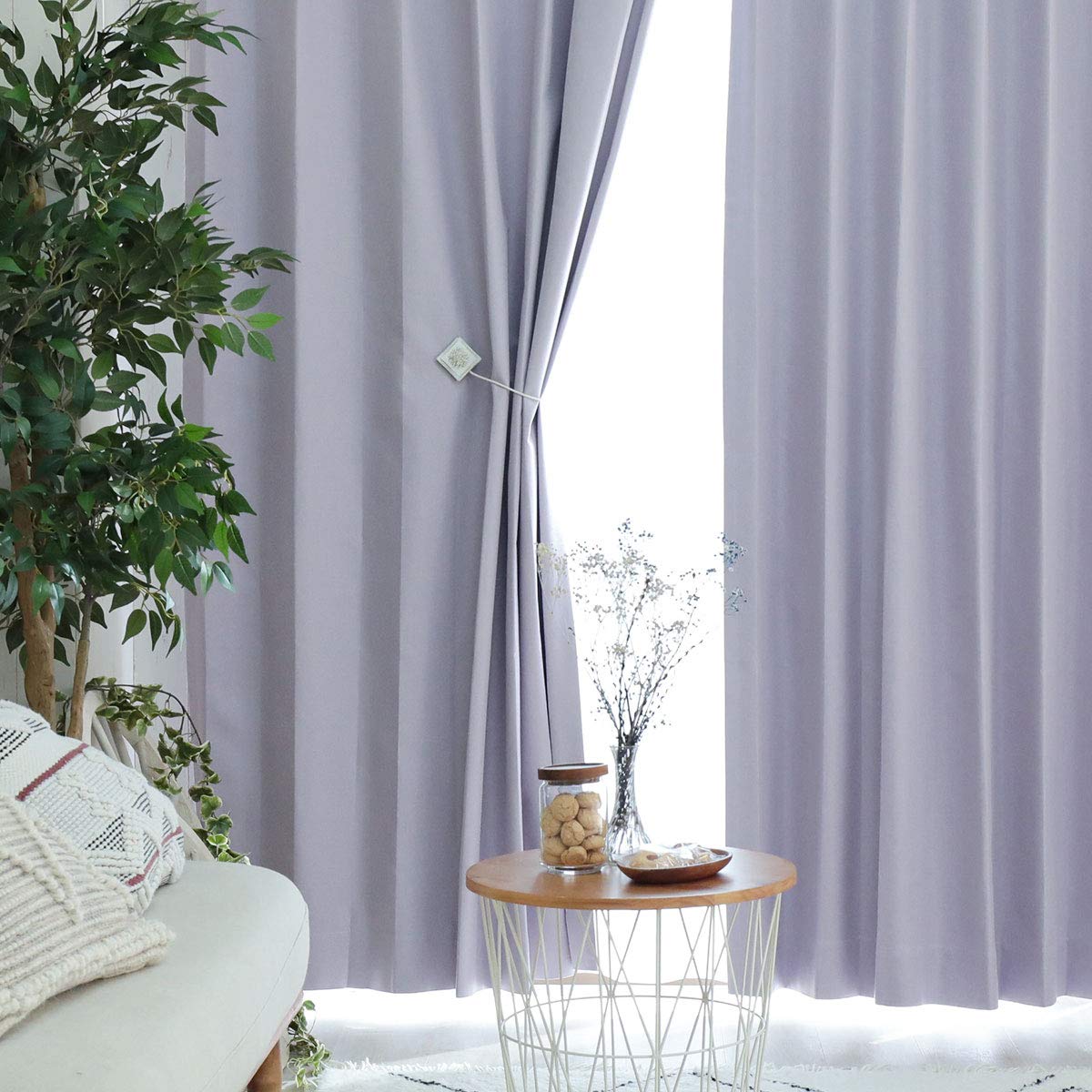 最大64%OFFクーポン ロールカーテン パープル 2枚 asakusa.sub.jp