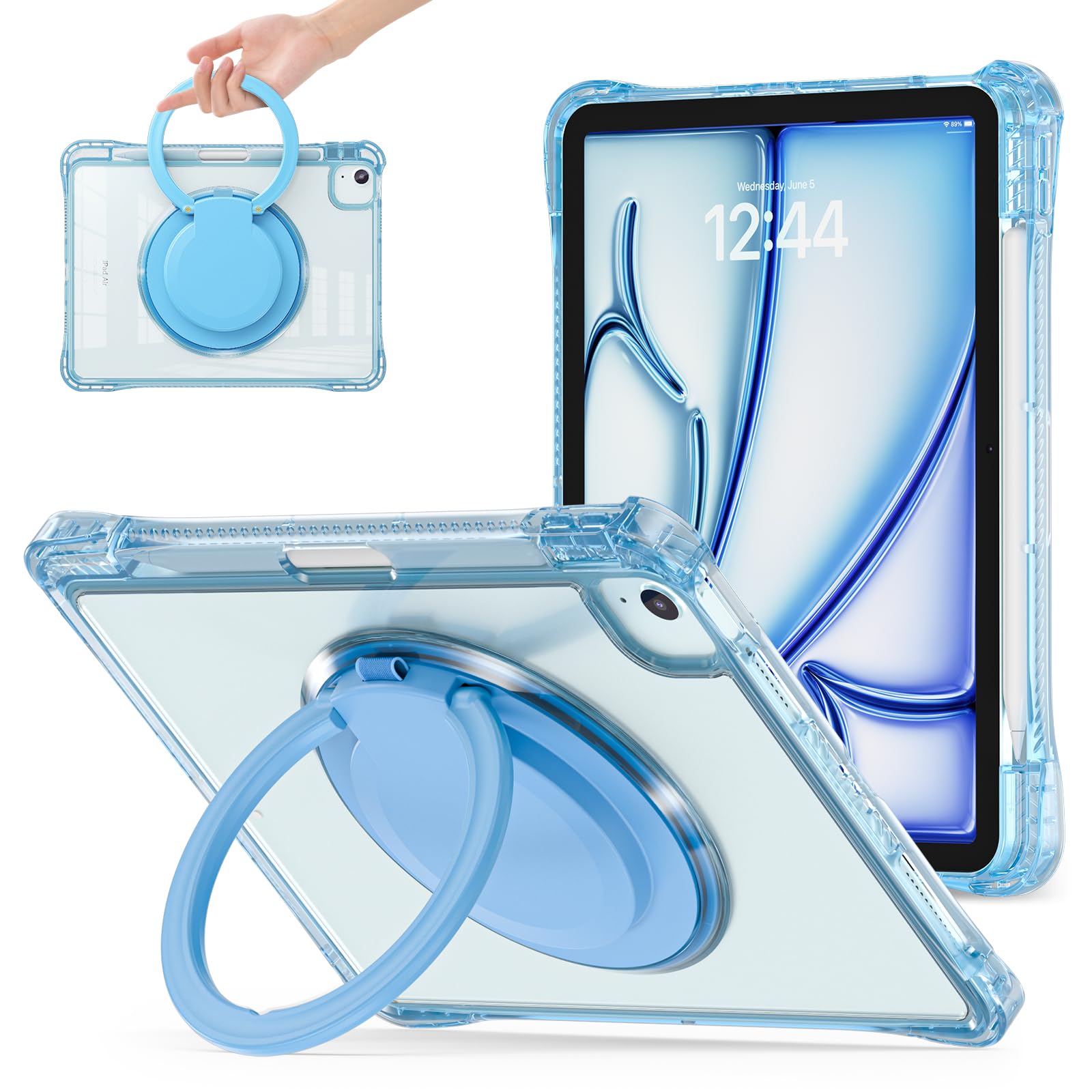 Tuiklol for iPad Air 11’’ Air 6th Gen 2025 2024 / iPad Air 10.9’’ Air 5th 4th Gen Case 2022 2020 / iPad Pro 11’’ 4/3/2/1 Gen 2022-2018 Protector