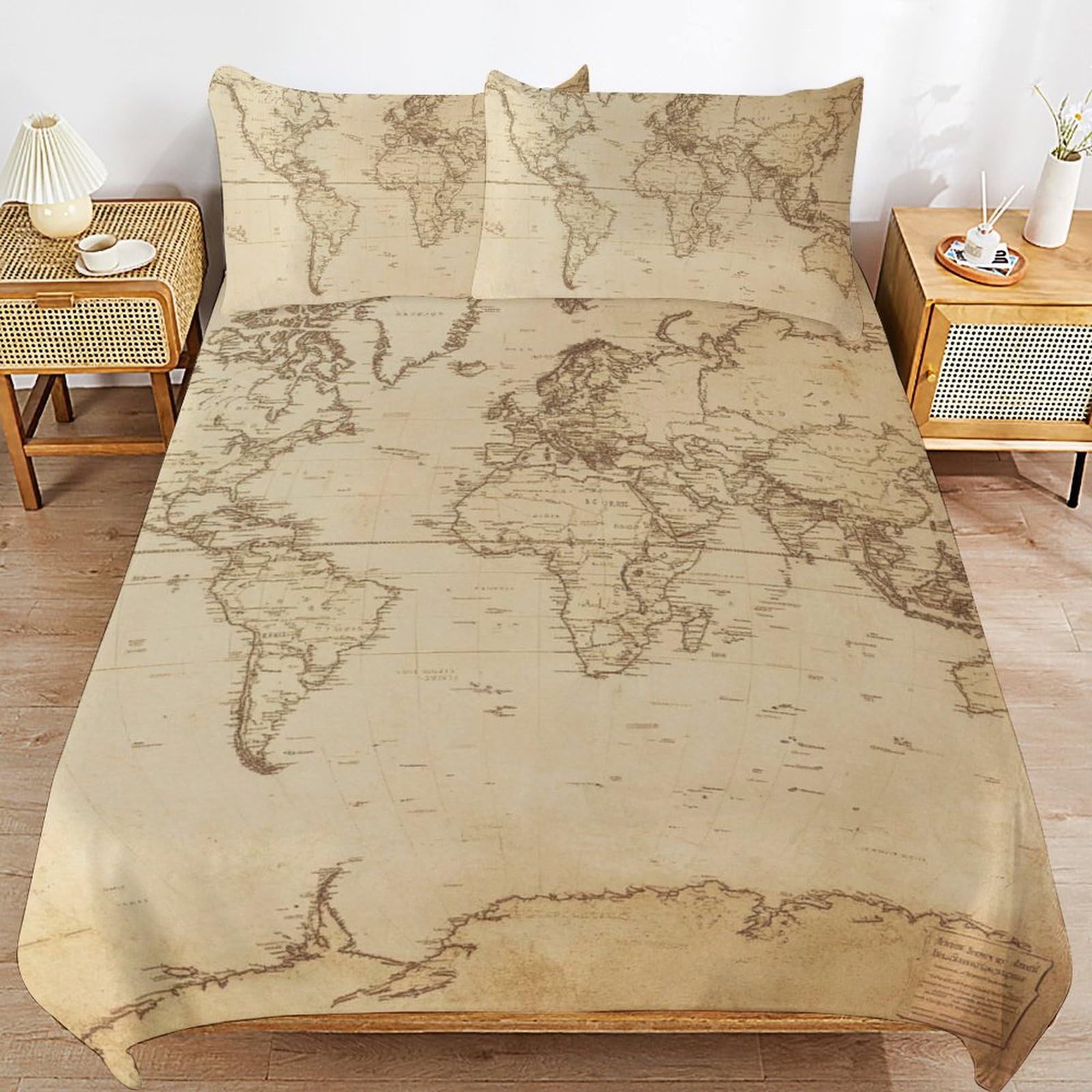 Parure de lit 220x240 en microfibre douce avec fermeture éclair pratique
