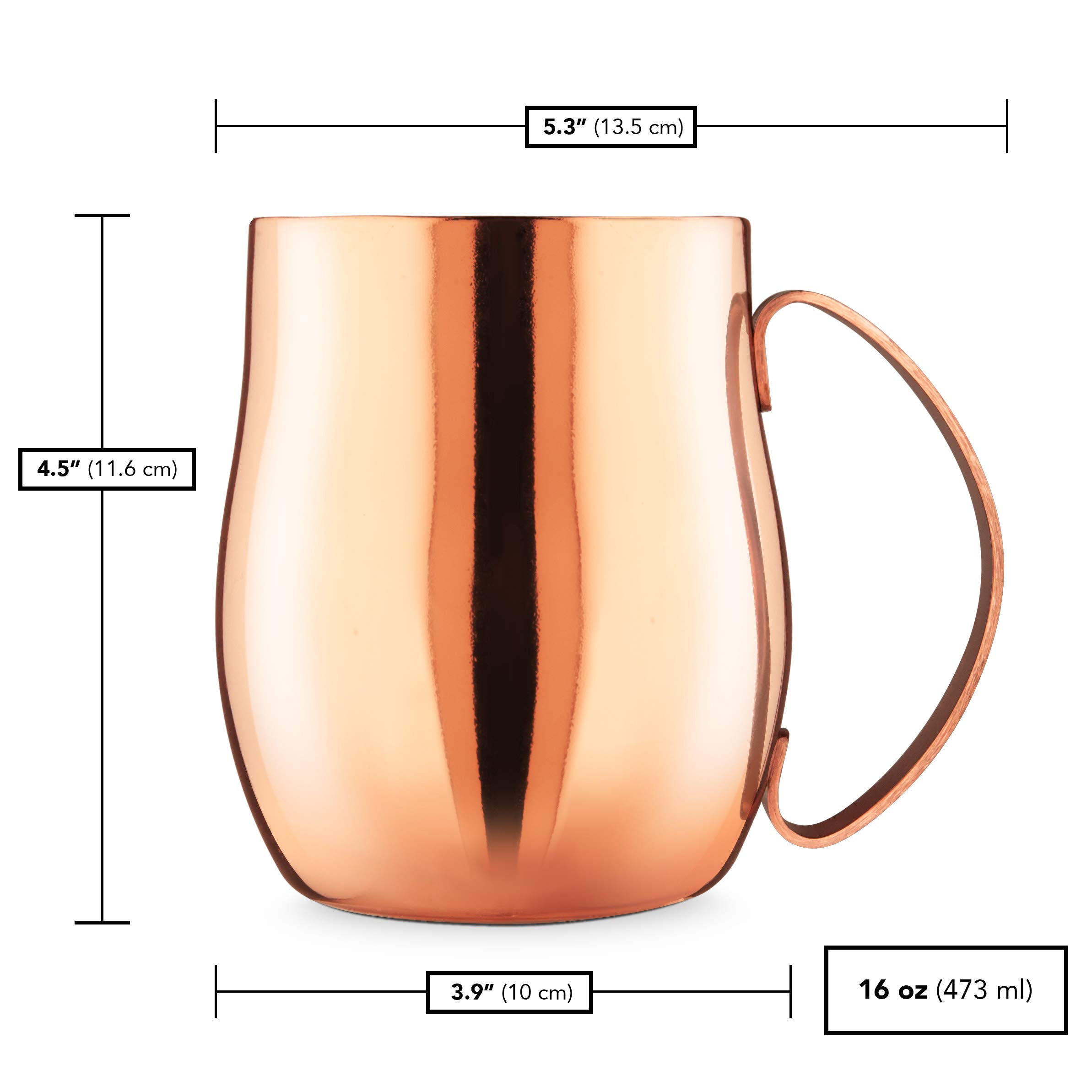 Amazon.com: Final Touch Double-Wall Mule Mug – Copper-Plated Mug