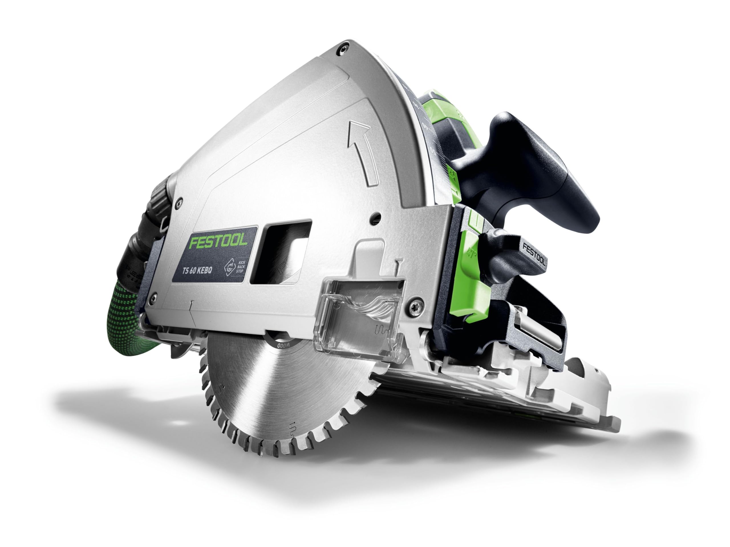 Festool TS 60 K Sierra de Inmersión 1500 W - Ref. 577847 | Sierra sumergible profesional, profundidad 62 mm, ángulo -1° a 47°, extracción de polvo Ø 27/36 mm, velocidad 3000-6800 rpm