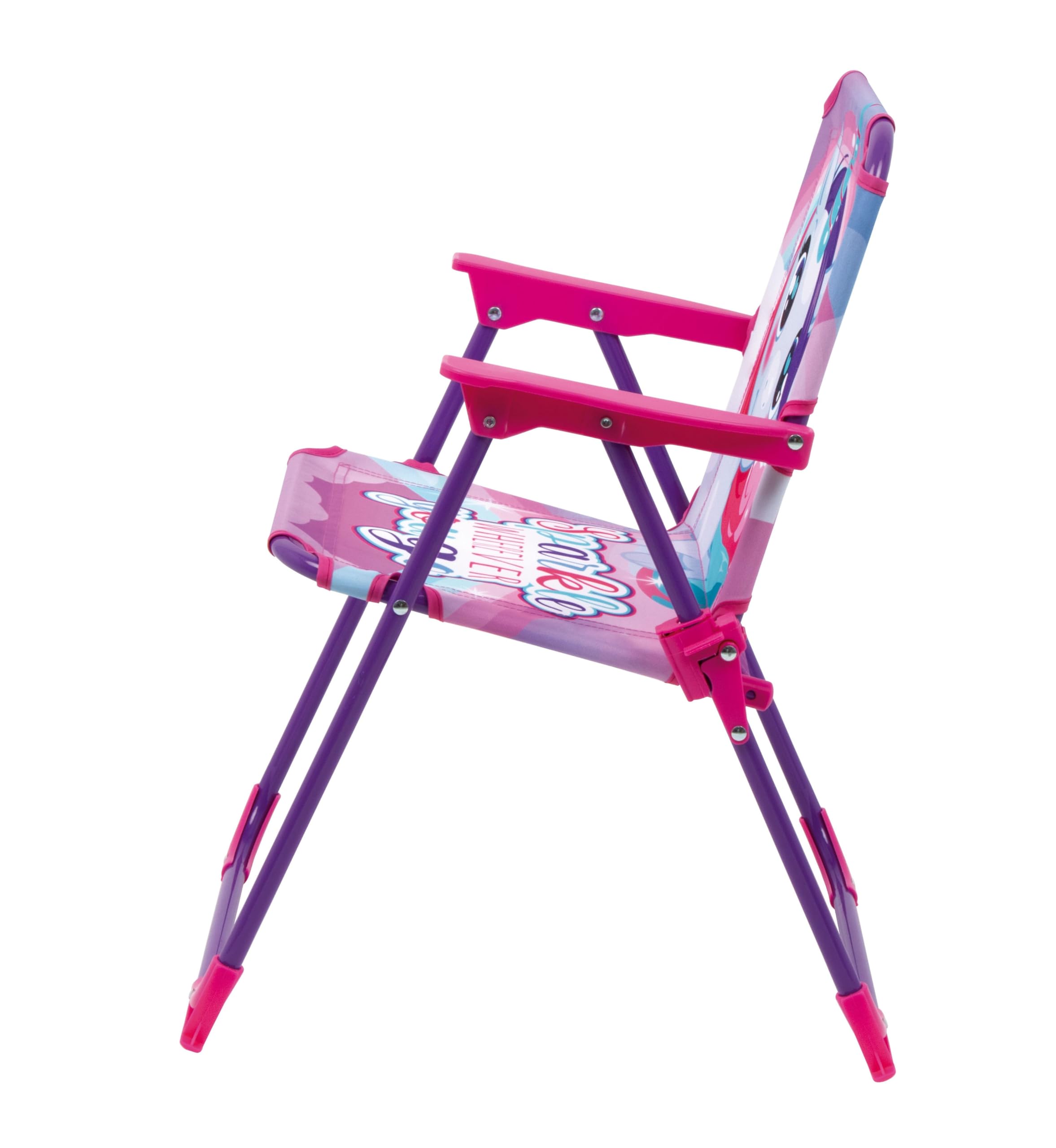 ARDITEX Sedia Pieghevole con Braccioli Unicorno ZK16157, Rosa, 38 x 32 x 53 cm, Fantasia, Metallo e Poliestere, Adatta per Giardino con Patio, Campeggio, Con Chiusura di Sicurezza