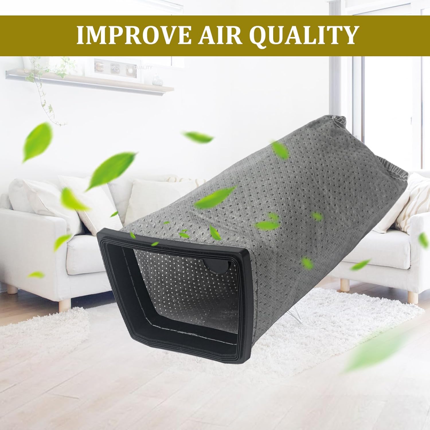 HEPA Cloth Filter Bags Replacement for Hoover Porta Power Swingette S1015 S1029 CH30000 Commercial Canister Vacuum Cleaner Bag, Replace 43662023 (4 Pack)